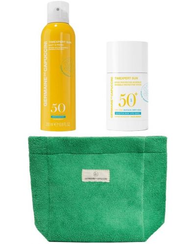 Germaine de Capuccini Set Love Sun - Spray și Stick, 200 + 25 ml + Geantă de toaletă - 1